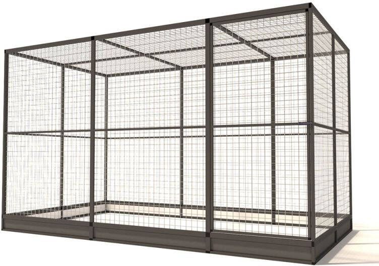Glorenza Noa Kattenren Aluminium Antraciet 328x176x193 cm