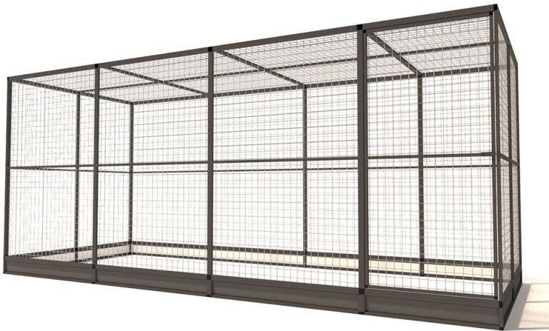 Glorenza Noa Kattenren Aluminium Antraciet 449x176x193 cm