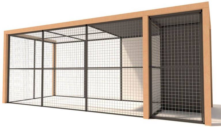 Glorenza Noor Kattenren Aluminium Antraciet 475x190x187 cm