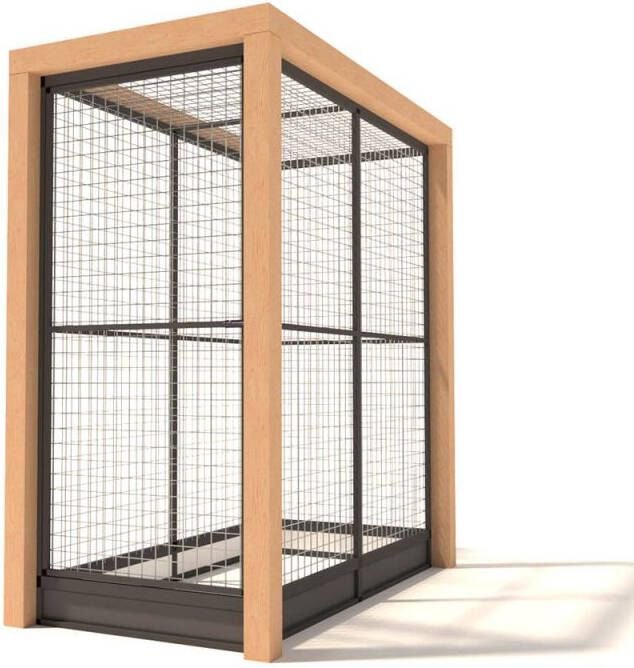 Glorenza Valentijn Kattenren Aluminium Antraciet 103x190x202 cm