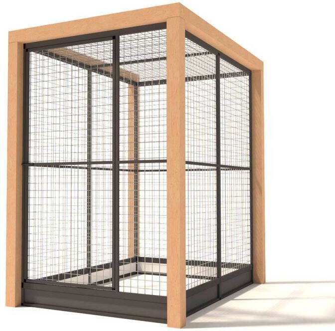 Glorenza Valentijn Kattenren Aluminium Antraciet 139x190x202 cm