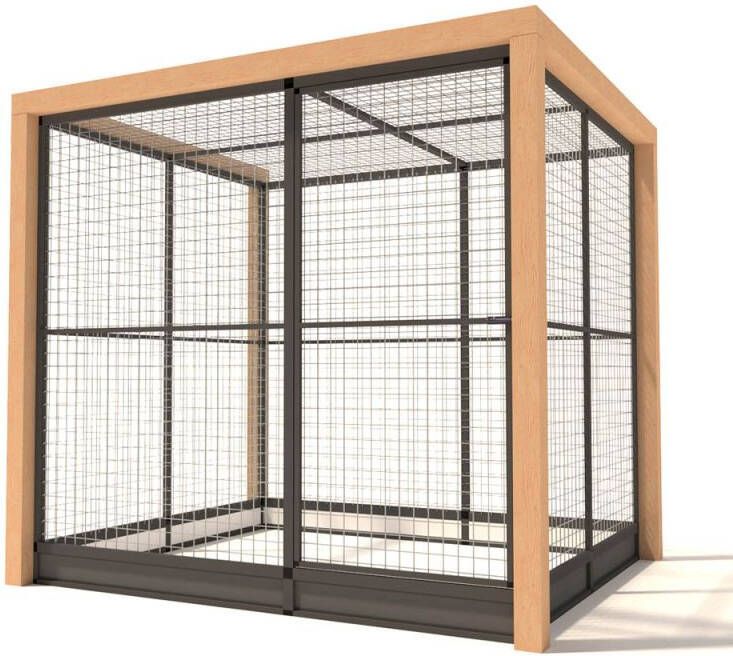 Glorenza Valentijn Kattenren Aluminium Antraciet 224x190x202 cm