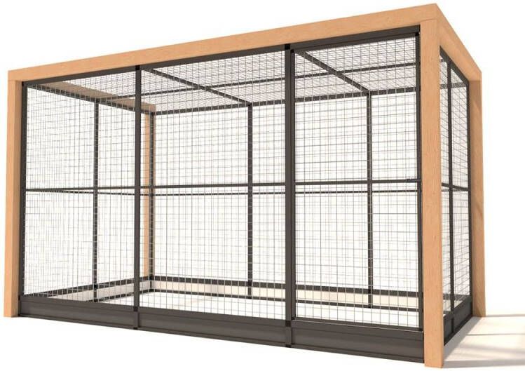 Glorenza Valentijn Kattenren Aluminium Antraciet 345x190x202 cm