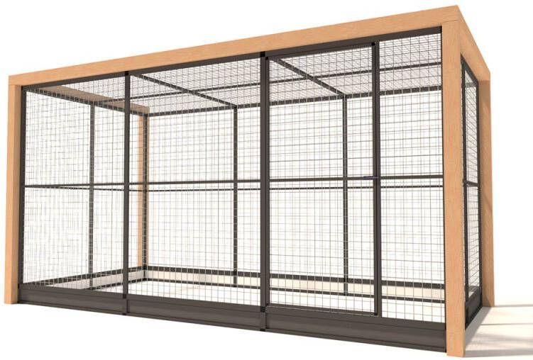 Glorenza Valentijn Kattenren Aluminium Antraciet 380x190x202 cm