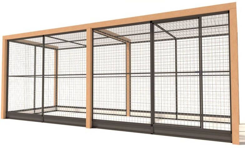 Glorenza Valentijn Kattenren Aluminium Antraciet 510x190x202 cm