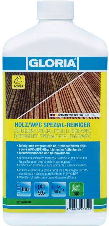 Gloria Garten Hout & WPC Reiniger concentraat Voor meer dan 50m2 reinigt & ontvet 1L