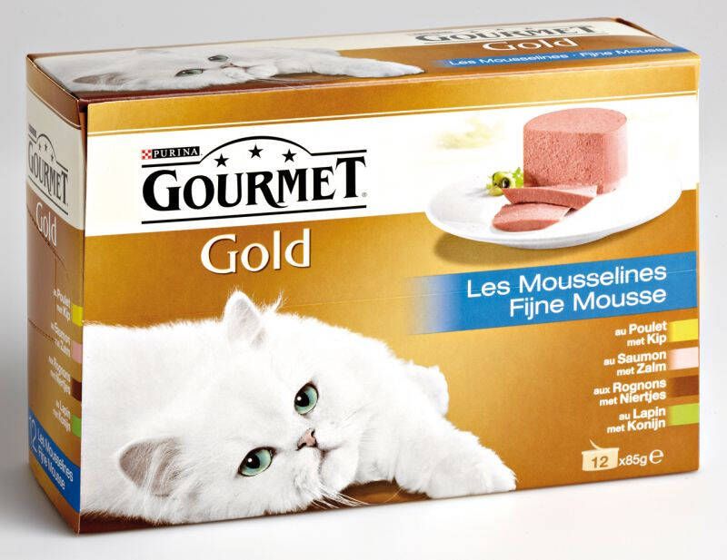 Gourmet Gold Kattenvoer Kip Zalm 0 012 kg