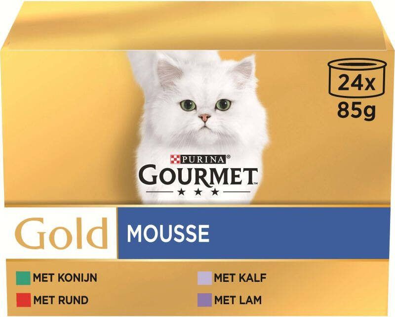 Gourmet Gold Kattenvoer 24x85 gram Rund Kip 2 04 kg