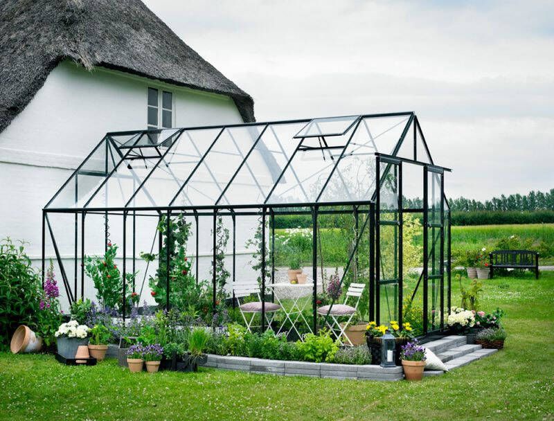 Halls Tuinkas Groen 446x257x258 cm Tuindersglas