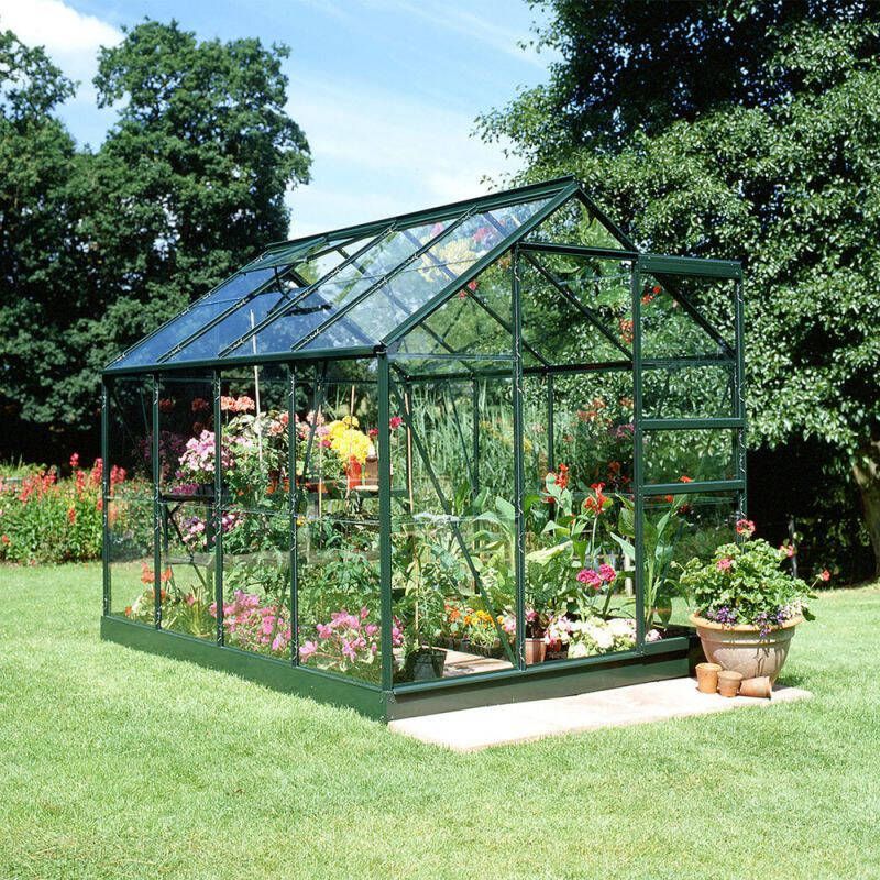 Halls Popular 86 Tuinkas Groen 257x193x196 cm Veiligheidsglas