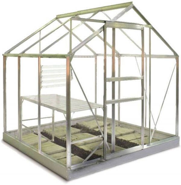 Halls Popular 66 Tuinkas Zilver 195x193x196 cm Veiligheidsglas - Foto 3