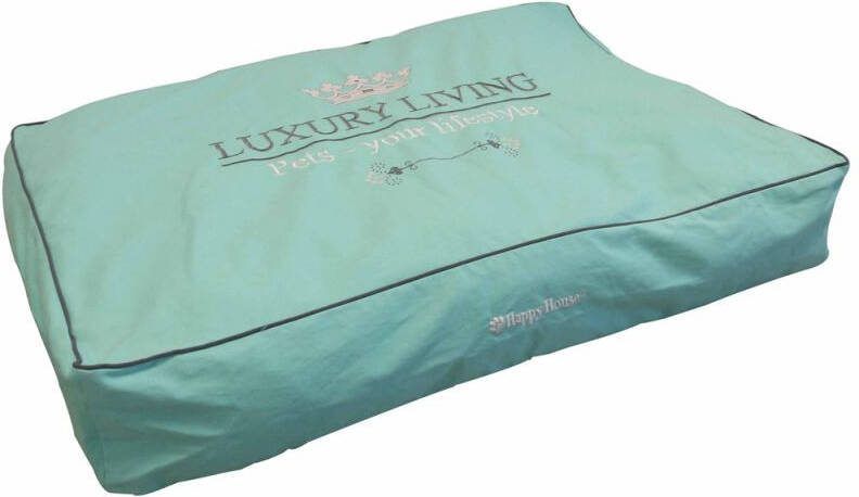 Happy-House Blokkussen Luxury Living Hondenkussen Mint Groen 95x65x15 cm Klein