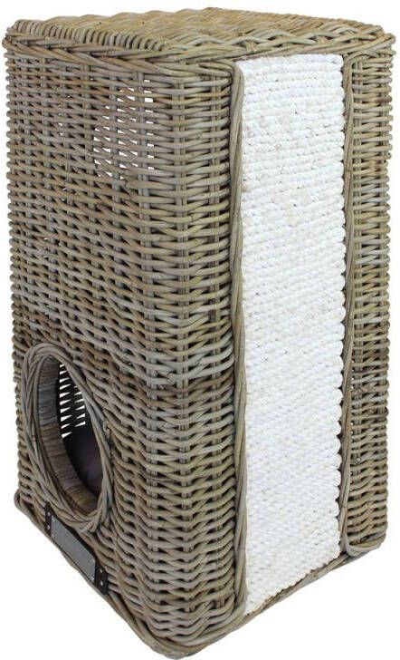 Happy-House Krabton Riet Beige Bruin 45x45x76 cm