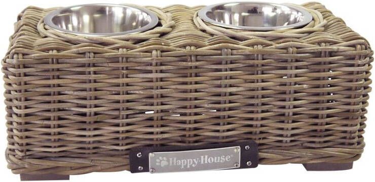 Happy-House Voerbak 50x25x22 cm Beige Bruin