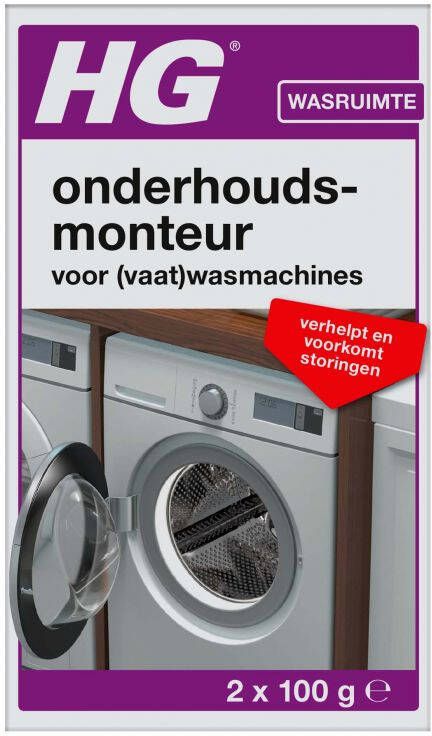 HG Was- En Vaatwasmachine Reiniger En Ontkalker 200gr