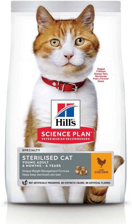 Hills Hill's Adult Sterilised Cat Kattenvoer Kip 1 5 kg