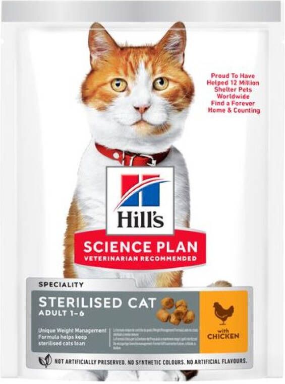 Hills Hill's Adult Sterilised Cat Kattenvoer Kip 300 gram