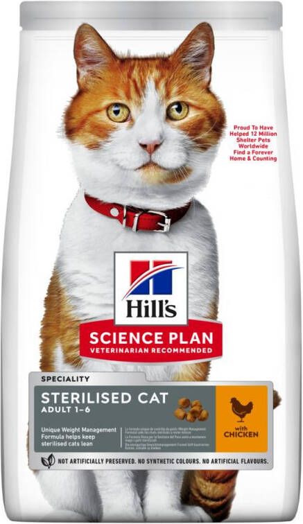 Hills Hill's Adult Sterilised Cat Kattenvoer Kip 7 kg