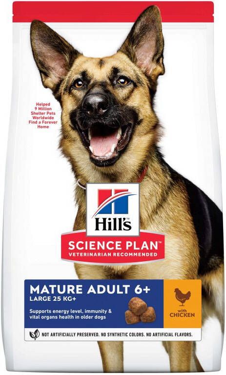 Hills Hill's Mature Adult 5+ Active Longevity™ Large Breed Hondenvoer Kip 12 kg