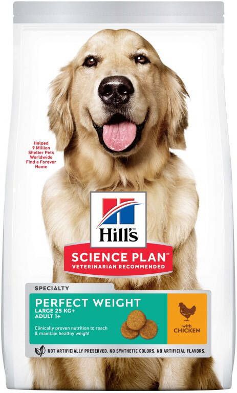 Hills Hill's Science Plan Adult Perfect Weight Large Hondenvoer Kip 12 kg