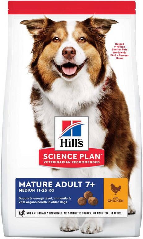 Hills Hill's Science Plan Mature Adult Medium Hondenvoer Kip 12 kg