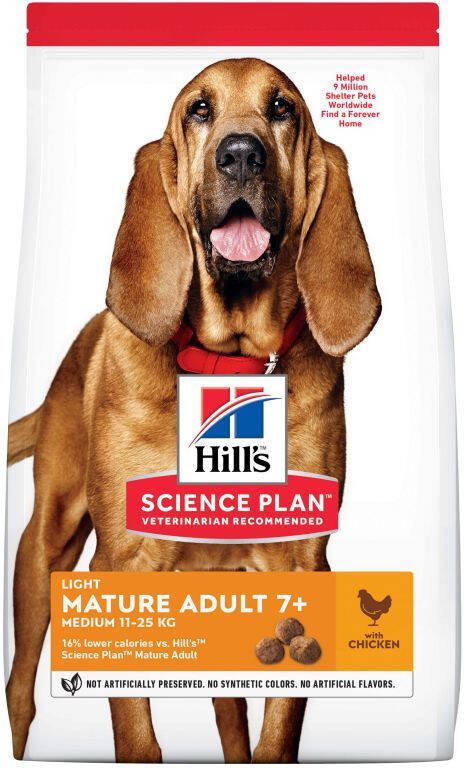 Hills Hill's Science Plan Mature Light Hondenvoer Kip 12 kg