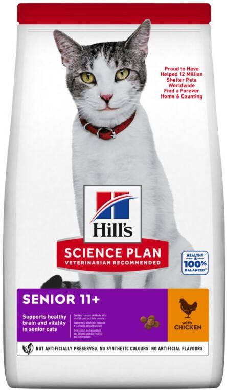 Hills Hill's Senior Kattenvoer Kip 3 kg