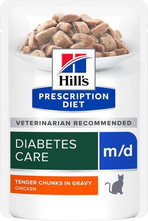 Hill's PD Diabetes Care m d Kattenvoer Kip 85 gram