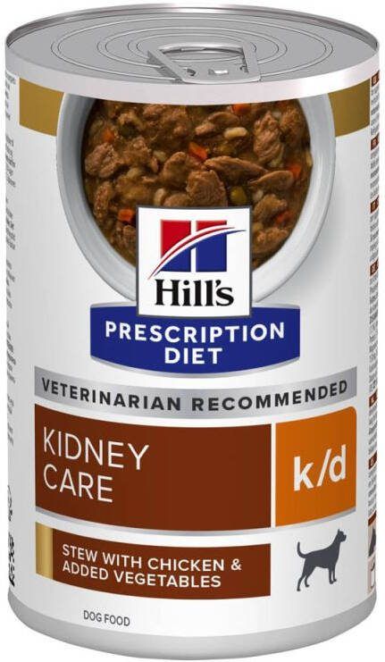 Hill's PD Hill's Prescription Diet Kidney Care k d Hondenvoer Kip Groente 354 gram