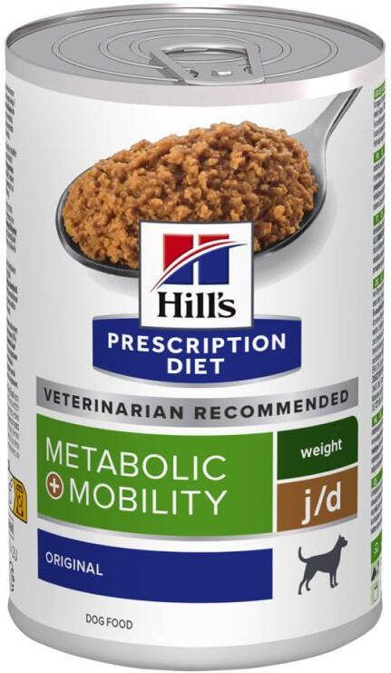 Hill's PD Hill's Prescription Diet Metabolic+Mobility j d Hondenvoer Kip 370 gram