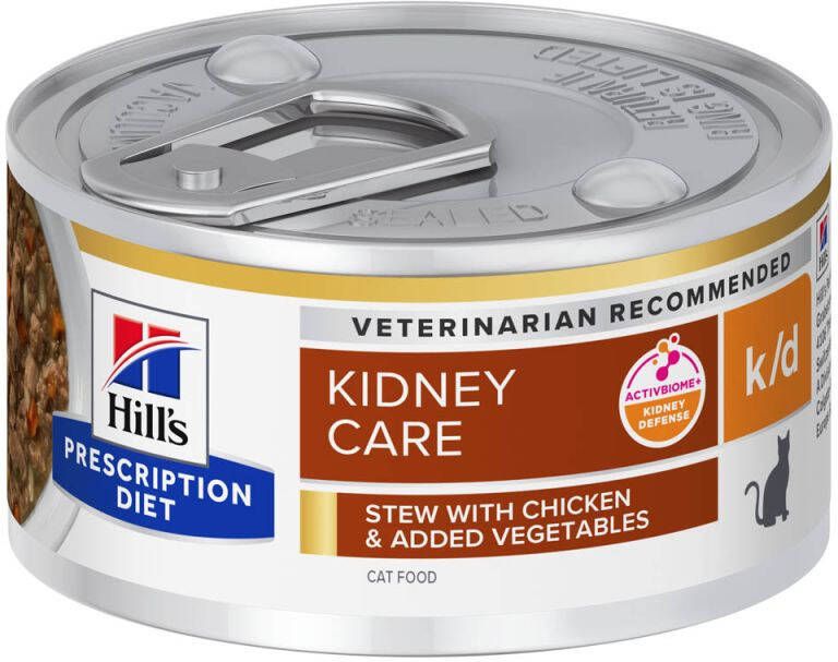 Hill's PD Kidney Care Kattenvoer Kip Groente 82 gram