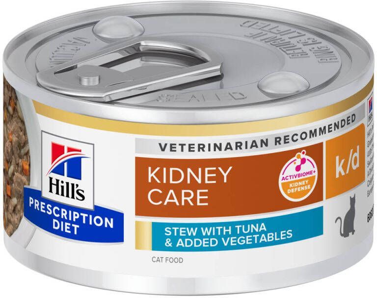 Hill's PD Kidney Care k d Kattenvoer Tonijn Groente 82 gram