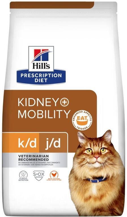 Hill's PD Kidney+Mobility Kattenvoer Kip 3 kg