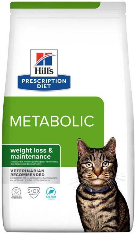 Hill's PD Metabolic Weight Loss & Maintenance Kattenvoer Tonijn 3 kg