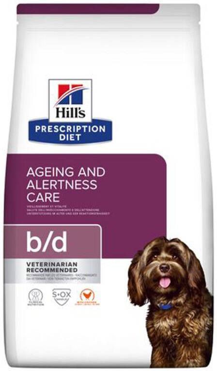 Hill's PD Prescription Diet Ageing & Alertness Care Hondenvoer veterinair Kip 12 kg