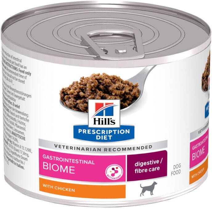 Hill's PD Prescription Diet Gastrointestinal Biome Digestive Care Hondenvoer veterinair Kip 200 gram