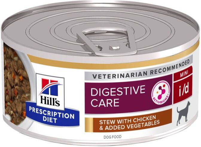 Hill's PD Prescription Diet i d Digestive Care Hondenvoer veterinair Kip Groente 156 gram