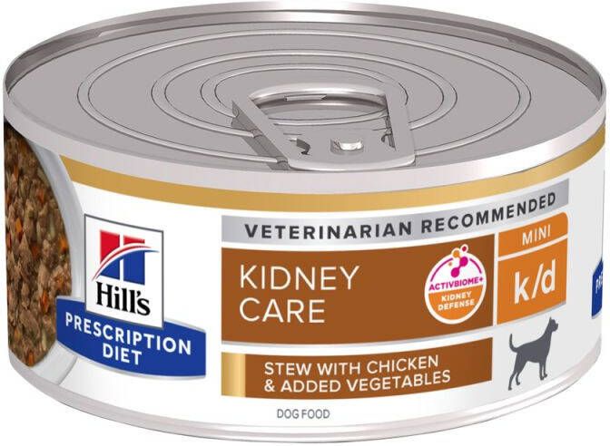 Hill's PD Prescription Diet k d Kidney Care Hondenvoer veterinair Kip Groente 156 gram