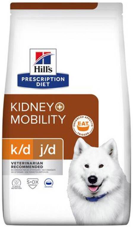 Hill's PD Prescription Diet k d + Mobility Hondenvoer veterinair 4 kg