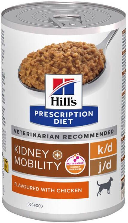 Hill's PD Prescription Diet k d + Mobility Hondenvoer veterinair Kip 370 gram