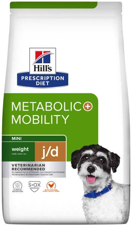 Hill's PD Prescription Diet Metabolic + Mobility Mini Weight Management Hondenvoer veterinair Kip 3 kg