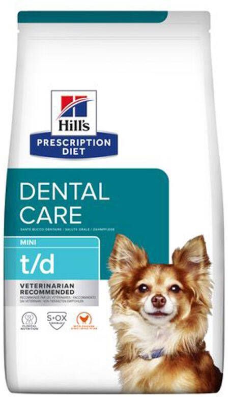 Hill's PD Prescription Diet t d Mini Dental Care Hondenvoer veterinair Kip 3 kg