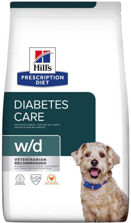 Hill's PD Prescription Diet w d Diabetes Care Hondenvoer veterinair Kip 10 kg