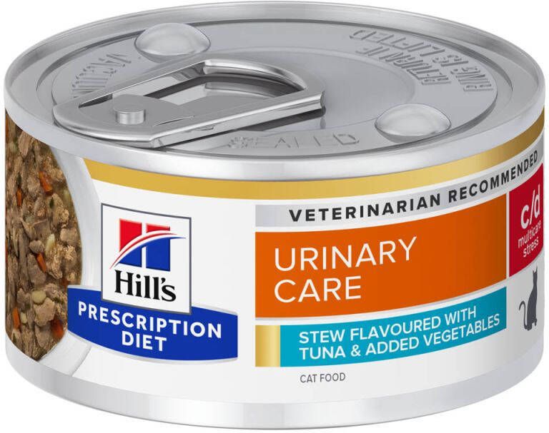 Hill's PD Urinary Care c d Multicare Stress Kattenvoer Tonijn Groente 82 gram