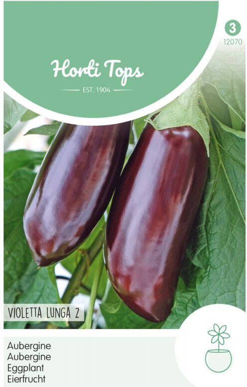 Hortitops Aubergine Solanum Melongena Groentezaden 2 gram