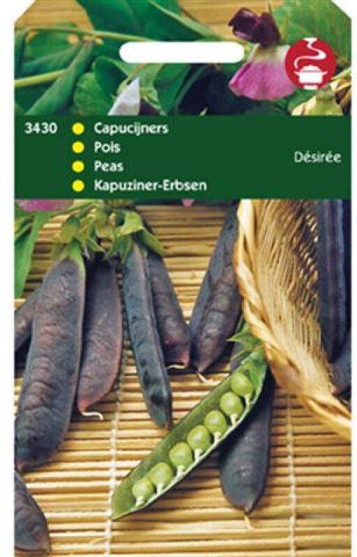 Hortitops Capucijners Pisum sativum Dwarf Désirée Desiree Lage Blauwschokker Peulvruchten 100 gram