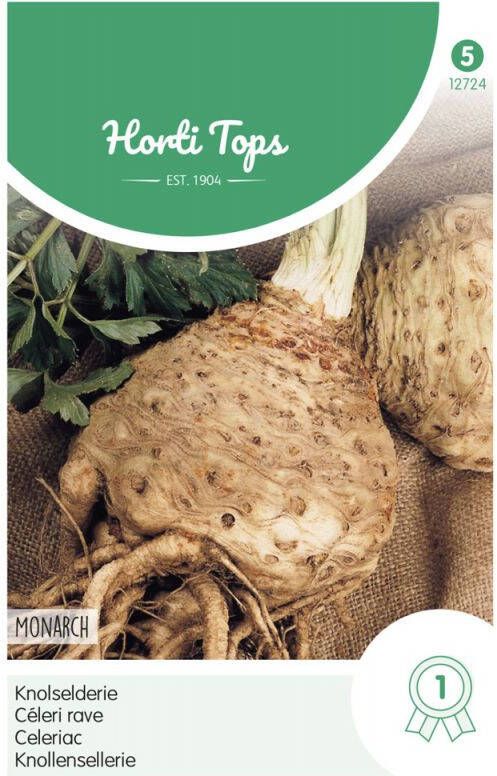 Hortitops Knolselder Apium graveolens var. rapaceum Monarch Groentezaden 0 25 gram