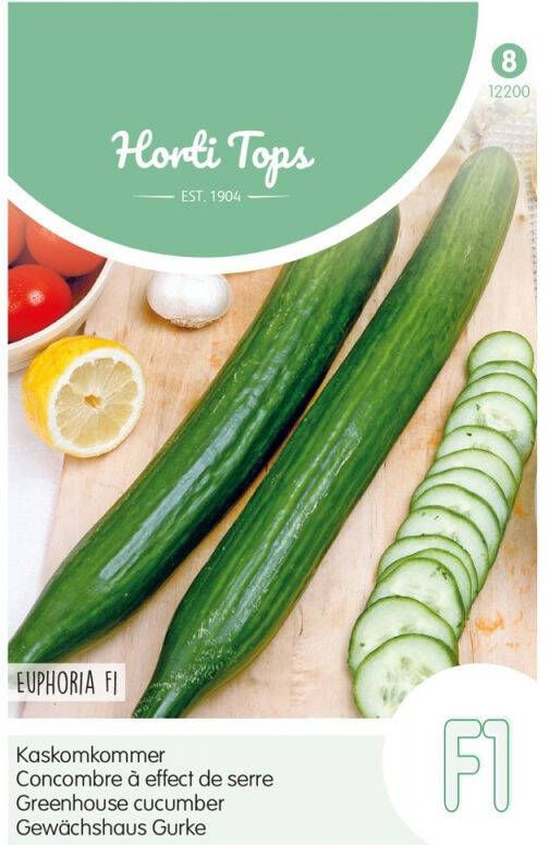 Hortitops Komkommer Cucumis sativus Confida F1 Meeldauwresistent Komkommer 8 stuks