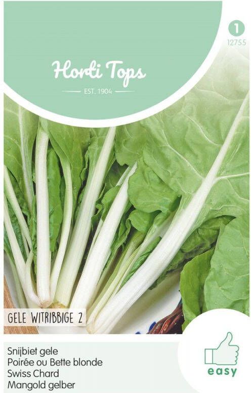 Hortitops Snijbiet Beta vulgaris Blonde A Carde Blanche Gele Witribbige 2 Snijbiet 5 gram