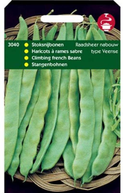 Hortitops Stoksnijbonen Phaseolus Vulgaris L. Raadsheer nab. (Type Veense) Groentezaden 100 gram